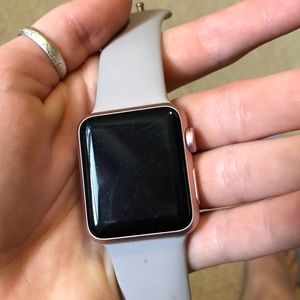 Apple Watch with charger